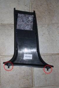 Demontage der B-Säule am Audi A6 4F 2